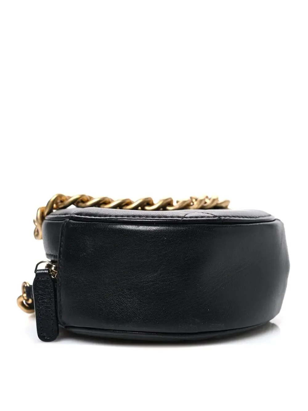 Lambskin Quilted Chanel 19 Round Clutch #341051C19B